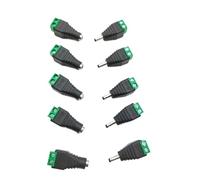 ZLGYGLEO 5 Set 5,5 mm x 2,5 mm 3,5 mm x 1,35 mm Adattatore di Alimentazione CC Femmina Maschio Adattatore Jack Femmina connettore Presa Maschio(3.5mm-1.35mm Male)