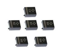 ZLGYGLEO 50 Pezzi diodi TVS SMD SMBJ58A SMBJ60A SMBJ64CA SMBJ70CA SMBJ75CA SMBJ78CA SMBJ80CA SMBJ90A SMBJ100A SMBJ110A 600 W 5 V-440 V diodo raddrizzatore SMB(SMBJ64A)