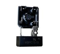 ZLGYGLEO 50 pz/Lotto KBPC1510 Ponte raddrizzatore a pila unidirezionale Ponte Quadrato Nero 15A 1000V
