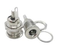 ZLGYGLEO 5Pcs 5.5 mm x 2.1mm DC-099 DC099 DC Power Supply Jack Socket Filettato Presa di Ricarica Femmina Connettori Montaggio a Pannello