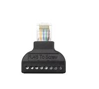 ZLGYGLEO Adattatore terminale RJ45 Maschio a 8 Pin, connettore a Vite, 2/4/8 Pezzi(8PCS)
