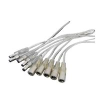 ZLGYGLEO Cavo Adattatore di Alimentazione CC Maschio Femmina Trasparente da 0,2 m a 1 m, 5,5 x 2,1 mm, connettore 5 V 12 V, Cavo 20 AWG 5 A(DC Female 0.2m,2pcs)
