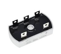 ZLGYGLEO Modulo raddrizzatore a Ponte a diodi trifase con Cassa in Metallo di Alluminio da 50 A e 1200 V, SQL50A