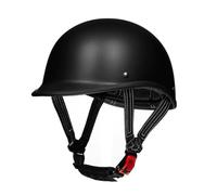 ZLHYQA Casco da Moto Vintage Classico omologato ECE, Casco Aperto Leggero a Basso Profilo per Adulti, Uomo e Donna, per Chopper, Scooter, ciclomotore, Cruiser, Casco a Mezza Calotta