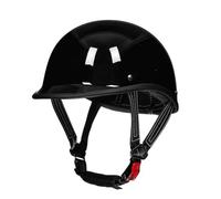ZLHYQA Casco da Moto Vintage Classico omologato ECE, Casco Aperto Leggero a Basso Profilo per Adulti, Uomo e Donna, per Chopper, Scooter, ciclomotore, Cruiser, Casco a Mezza Calotta