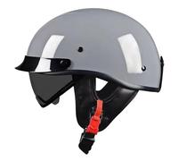 ZLHYQA Casque de Moto Demi-Coque de Style allemand Vintage, Casque Ouvert Unisexe pour Adulte avec Boucle à dégagement Rapide pour cyclomoteur Cruiser Chopper, homologué ECE