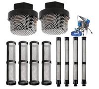 ZLIANGQ 246385 246384 287032 Set di filtri per Graco 390 395 490 495 495 595 3400 3 tipi di pompa a spruzzo filtro interno filtro pistola filtro (2 + 4 + 4 pezzi)