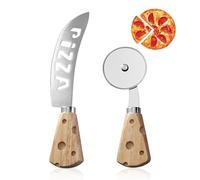 Zliger Rotella Tagliapizza, 2 pcs Acciaio Inox Pizza Cutter, per Pizza,Torte e Pie,Waffle,Pane