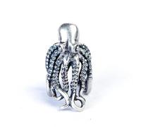 ZLING 925 Sterling Silver Gothic Octopus Ear Clips Unico Earcuff Fake Piercing Ipoallergenico Ear Cuff Amplificazione Gioielli