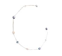 ZLING Collana di Perle Naturali Barocche per Donna con Catena in Argento Sterling 925, Gioielli di Moda con Perle d'Acqua Dolce da 6-7 Mm