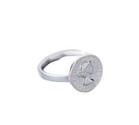 ZLING Regalo Dell'anello di Barretta Aperto della Moneta Dolce Dell'argento Sterlina Genuino di Modo 925 per I Gioielli Dell'argento Sterlina delle Donne