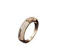ZLING Zirconi Moda Leopard Cubic Zirconia Oro Rosa E Argento Colore Fidanzamento Matrimonio Amore Anelli A Forma di Serpente per Gioielli da Donna