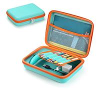 ZLiT Custodia rigida per 3Doodler Start+ Essentials (2024), set di penne 3D per bambini, custodia protettiva per penna 3D, filamenti di plastica e cavo di ricarica (ciano-bule)