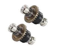 ZLiT Set differenziale anteriore e posteriore per ARRMA 1/18 GRANITE GROM/TYPHON GROM per ARRMA 1/14 Mini MOJAVE GROM RC Car Differenziale Housing Gear Part (Nero Argento* 2)