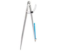 ZLKSKER Bussola professionale per falegnameria, 30,5 cm, con portamatite, per falegname, divisore ad ali chiudibili in pelle, bussola da lavoro in pelle