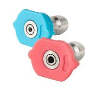 ZLKSKER Punte per ugello spray per idropulitrice di seconda storia, kit di ugelli per sapone e risciacquo, flusso a getto a lungo raggio, 4000 PSI, 1/4 "NPT
