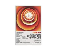 ZLLFES Poster su tela di Stevie Wonder Songs in The Key of Life, stile moderno e semplice, adatto per varie scene di vita, è anche un ottimo regalo di compleanno come souvenir, senza cornice, stile 30