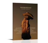 ZLLFES Whirlwind-Lainey Wilson, poster da parete su tela, stile moderno e semplice, adatto per varie scene di vita, è anche un ottimo regalo di compleanno come souvenir a scelta, cornice stile 40 x 60