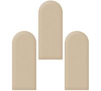 ZLLFHS 3 Pezzi Anti-Collisione Imbottitura da Parete Pannelli da Parete Imbottiti Antiurto Buccia E Incolla Adesivi da Parete 3D per la Camera dei Bambini Testiere del Letto (Color : Apricot Size :