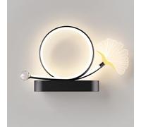 ZLLFHS a LED Decorativa Acrilico W, Lampada Moderna Rotonda, Applique Parete in modalità Colore Soggiorno, Camera da Letto, apparecchio di Illuminazione per Interni, 15,3 Pollici