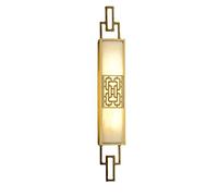 ZLLFHS Applique da Parete, Wmdtr Lampada da Parete in Stile Cinese Marmo Pieno Rame Sconce Luce Soggiorno Sfondo Lampada da Parete Villa Camera da Letto Lampada da Parete Lunga Decorazione