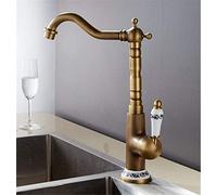 ZLLFHS Bagno CROME Cucina Vintage Tap TORNEIRA BANHEIRO Mixer RUCCATO Acqua 360 Guida SPEGNO Singolo STHEGNO Retro, Chrome