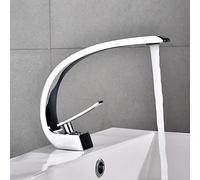 ZLLFHS Basino per lavabo in Oro Spazzolato in Rame Pieno di Rame Bacino idrico del Bagno Caldo e Freddo Rubinetto dell'Acqua Calda e Sabbia cromata a Onda Grande
