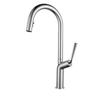 ZLLFHS con spruzzatore a Discesa, rubinetti ad Arco Elevato Commerciali, manetti a Doppia Funzione a Doppia Funzione per lavello da Cucina, ller