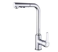 ZLLFHS del lavello del lavello Cucina con spruzzatore a tiro Verso Il Basso, rubinetti da Cucina 2 Tipi di Spray rotabili e ridotti a Freddo retribuzione Automatico in Ottone Rubinetto Cucina cromata