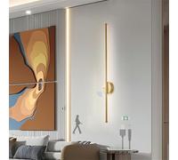 ZLLFHS Lampada da Parete Striscia Lunga in Alluminio con sensore di Movimento Lampada da Parete a Batteria Camera da Letto Parete lineare Ricaricabile per Interni Decorazione da Parete per Scale