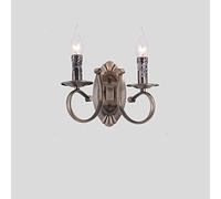 ZLLFHS Lampada da Parete Vintage a Candela, Applique da Parete in Metallo per Fattoria, Applique da Bagno, Illuminazione da Parete, lampade da Parete Moderne per Bagno, Camera da Letto, Scala,