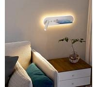 ZLLFHS Lampada Regolabile Lettura Comodino LED Montaggio Applique testiera con Ricarica USB, apparecchi Illuminazione cablati Faretti a Parete Focus per Studio di Hotel in Camera da Letto