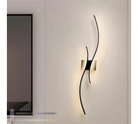 ZLLFHS Lampade da Parete dimmerabili con Telecomando Lampada da Parete a Lunga Linea 3000K-6000K Lampade da Lettura Creative Camera da Letto per Camera da Letto Scale Soggiorno