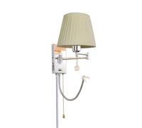 ZLLFHS Lampade da parete Porta di ricarica USB Lampada da parete con braccio oscillante Lampada da presa cromata per camera da letto Comodino Lettura di casa Soggiorno Corridoio di casa Sala da pranzo