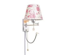 ZLLFHS Lampade da parete Porta di ricarica USB Lampada da parete con braccio oscillante Lampada da presa cromata per camera da letto Comodino Lettura di casa Soggiorno Corridoio di casa Sala da pranzo