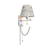 ZLLFHS Lampade da parete Porta di ricarica USB Lampada da parete con braccio oscillante Lampada da presa cromata per camera da letto Comodino Lettura di casa Soggiorno Corridoio di casa Sala da pranzo