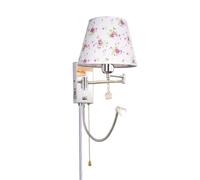 ZLLFHS Lampade da parete Porta di ricarica USB Lampada da parete con braccio oscillante Lampada da presa cromata per camera da letto Comodino Lettura di casa Soggiorno Corridoio di casa Sala da pranzo