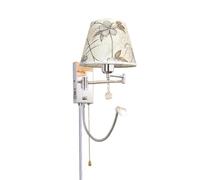 ZLLFHS Lampade da parete Porta di ricarica USB Lampada da parete con braccio oscillante Lampada da presa cromata per camera da letto Comodino Lettura di casa Soggiorno Corridoio di casa Sala da pranzo