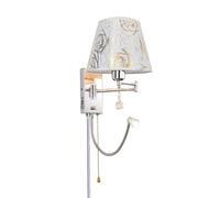 ZLLFHS Lampade da parete Porta di ricarica USB Lampada da parete con braccio oscillante Lampada da presa cromata per camera da letto Comodino Lettura di casa Soggiorno Corridoio di casa Sala da pranzo