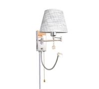 ZLLFHS Lampade da parete Porta di ricarica USB Lampada da parete con braccio oscillante Lampada da presa cromata per camera da letto Comodino Lettura di casa Soggiorno Corridoio di casa Sala da pranzo