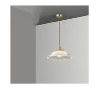 ZLLFHS Luci a Ciondolo di Vetro compatibili con Sala da Pranzo Cucina Isola lampadario Moderno Lampada a Sospensione di Rame/Arte e27 appassionato di apparecchio, Lampada a Parete