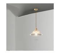 ZLLFHS Luci a Ciondolo di Vetro compatibili con Sala da Pranzo Cucina Isola lampadario Moderno Lampada a Sospensione di Rame/Arte e27 appassionato di apparecchio, Lampada a Parete