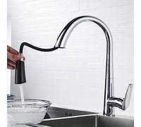 ZLLFHS Rubinetti con Le modalità a spruzzo tirano ugelli Caldi e in Ottone Freddo Cucina lavello-lavello-rubine
