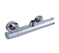 ZLLFHS Rubinetto Doccia termostatico Montato a Parete con Due Maniglie Mixer cromata YT Elegante e Controllo della Temperatura Regolabile per i bagni Moderni