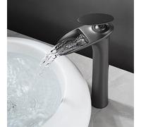 ZLLFHS Rupone Caldo a Cascata Calda e Fredda del Rame a Freddo in Rame Nordico Bacino di Acqua Calda e Fredda del Bacino del Tappo in Oro del Bacino, Cenere di Alta