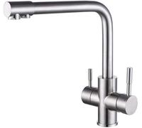 ZLLFHS Tocchi lavello del Rubinetto da Cucina a 3 Vie con di filtrazione in Acciaio Inossidabile Toccata per la purificazione dell'Acqua Potabile Diretta