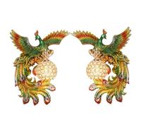 ZLLFHS Una Coppia di Applique da Parete in Resina Phoenix con Paralume in, Lampada da Parete retrò Europea per corridoio, Soggiorno, Camera da Letto, Lampada da Parete in di Resina