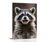 ZLLJXFZZ Poster a sorpresa con animali confusi, decorazione artistica da parete, decorazione moderna da appendere, 50 x 75 cm