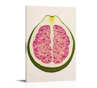 ZLLJXFZZ Poster a tema frutta, sezione trasversale, decorazione artistica da parete con guava, decorazione moderna da appendere, 50 x 75 cm