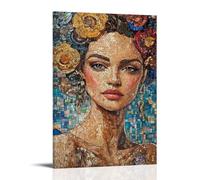 ZLLJXFZZ Poster artistico con micro mosaico, piccolo poster artistico da parete, decorazione moderna da appendere, 40 x 60 cm